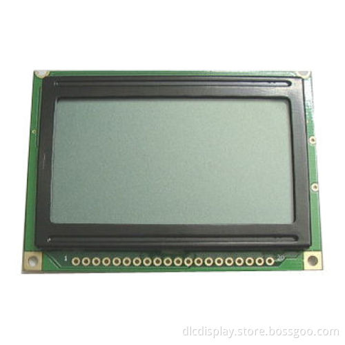128x32 dot-matrix LCD, with 12:00 viewing direction